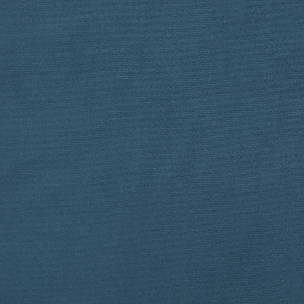 vidaXL Lovos rėmas, tamsiai mėlynos spalvos, 120x190cm, aksomas
