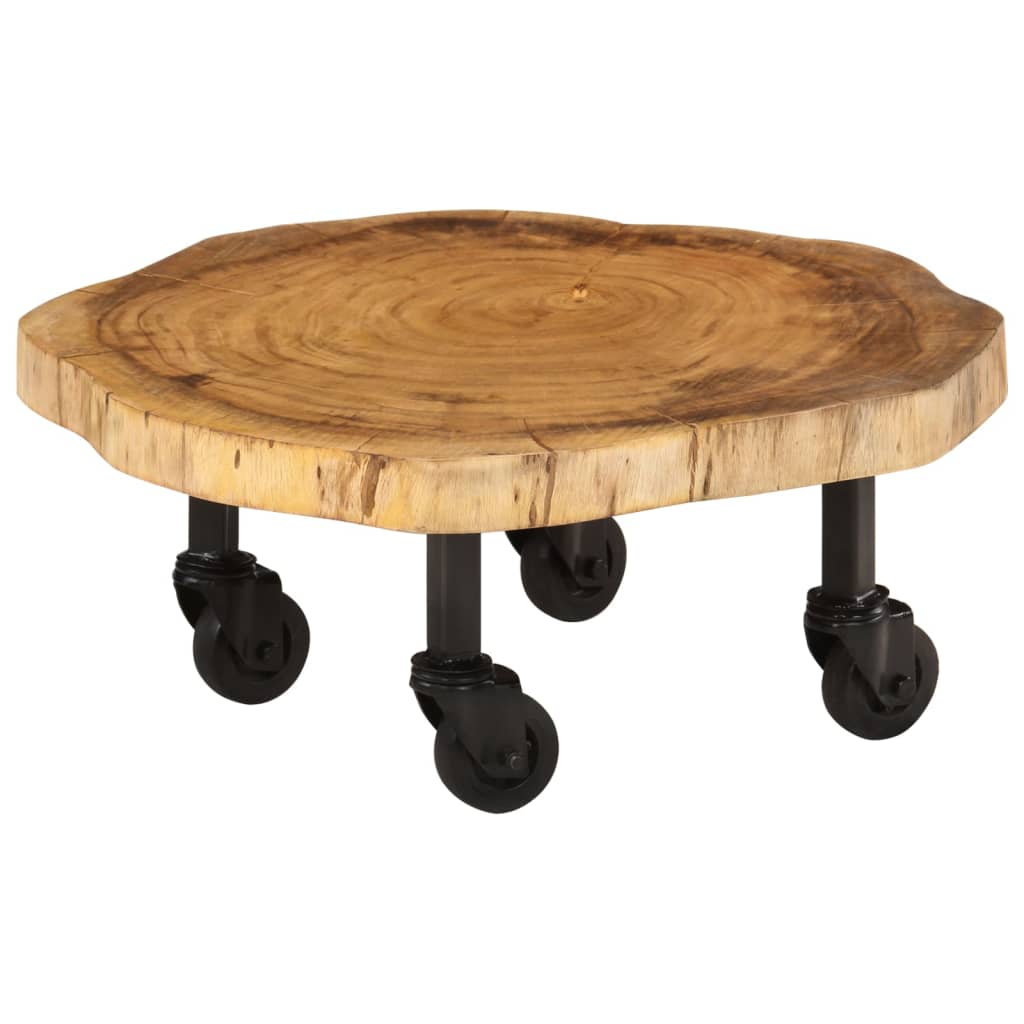 vidaXL Kavos staliukas, 60x55x25cm, akacijos medienos masyvas
