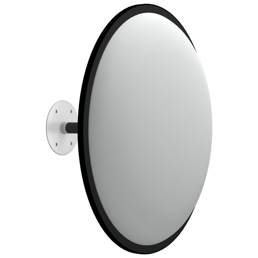 vidaXL Sferinis kelio/patalpų veidrodis, juodas, 40cm, akrilas