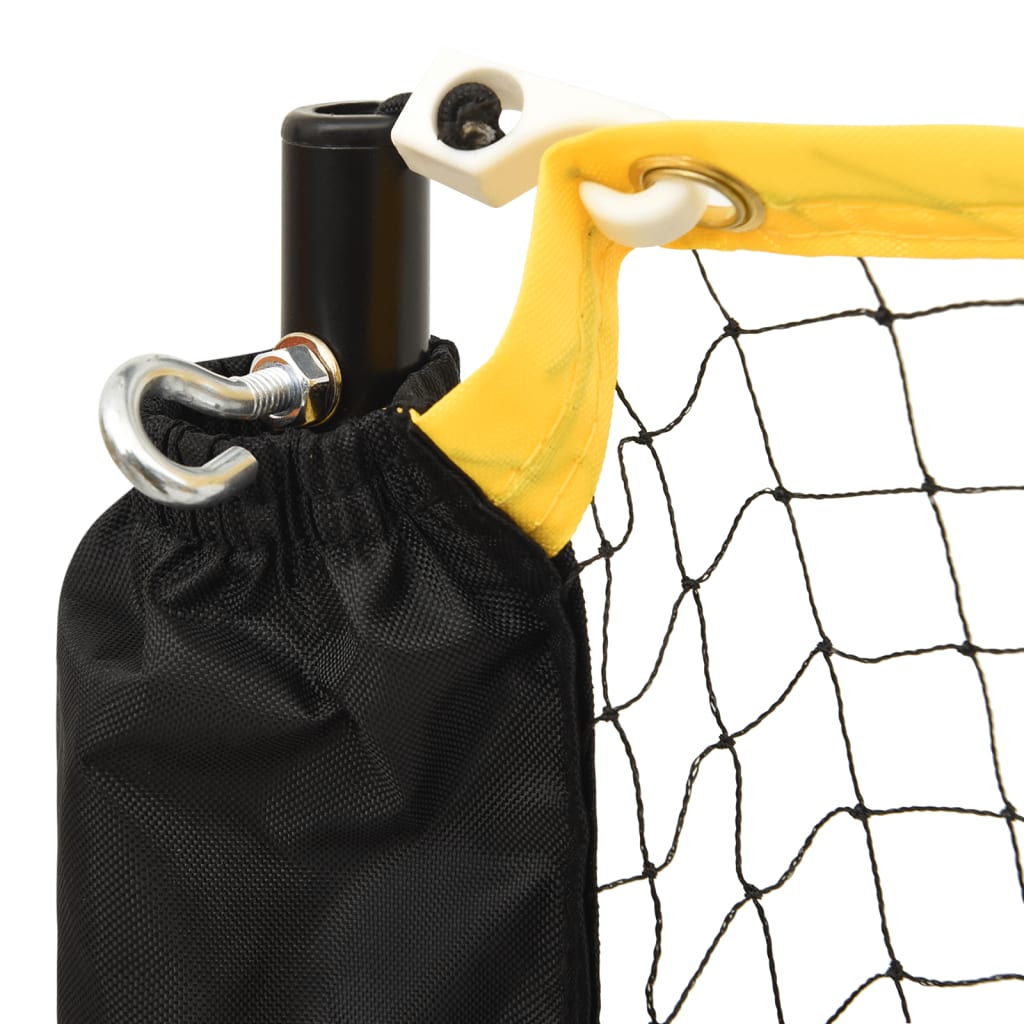 vidaXL Reguliuojamas badmintono tinklas, 400x103x94–158cm, metalas
