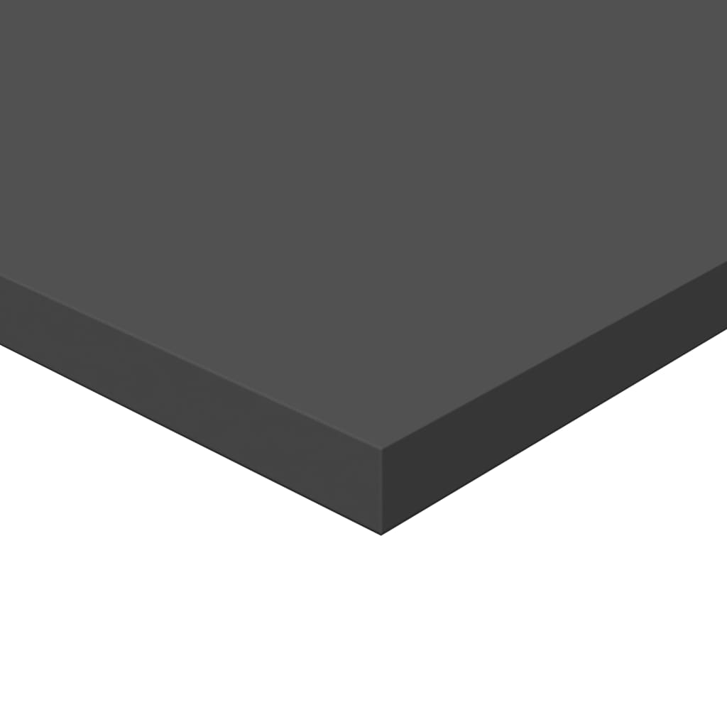 vidaXL Knygų lentynos plokštės, 4vnt., pilkos, 40x50x1,5cm, MDP