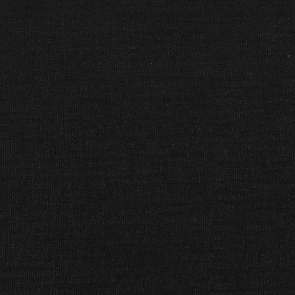 vidaXL Galvūgalis su auselėmis, juodos spalvos,83x16x78/88cm, audinys