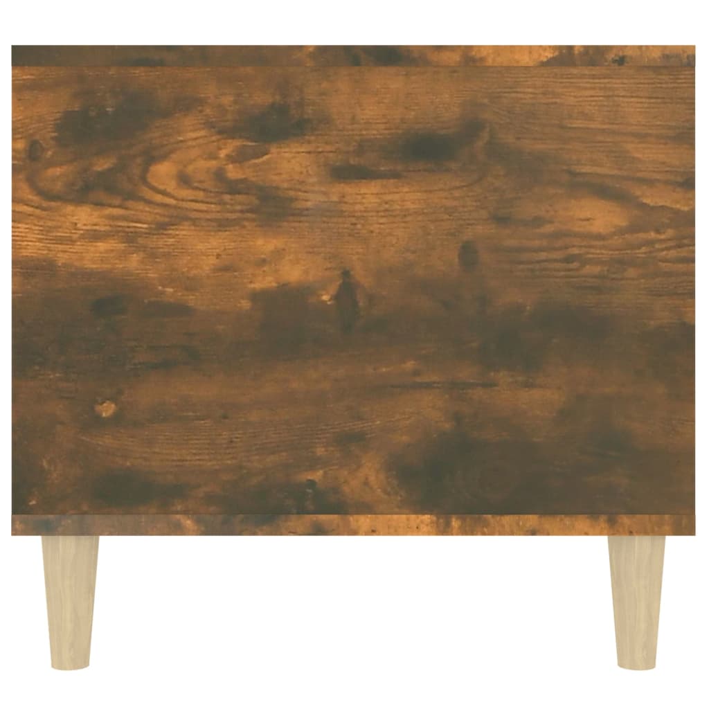 vidaXL Kavos staliukas, dūminio ąžuolo, 90x49x45cm, apdirbta mediena
