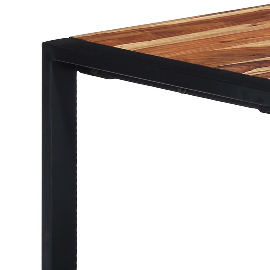 vidaXL Kavos staliukas, 110x60x40cm, rausv. dalb. medienos masyvas