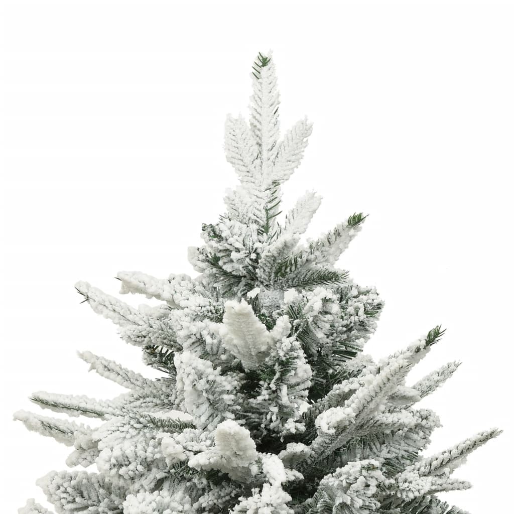 vidaXL Dirbtinė Kalėdų eglutė su sniegu, žalia, 150cm, PVC ir PE