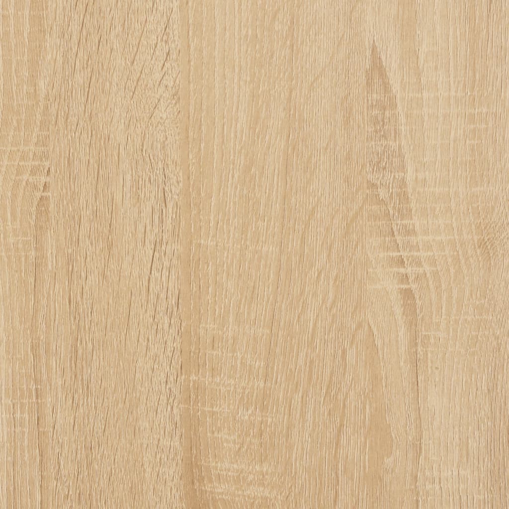vidaXL Naktinė spintelė su medinėmis kojelėmis, ąžuolo, 40x35x69cm