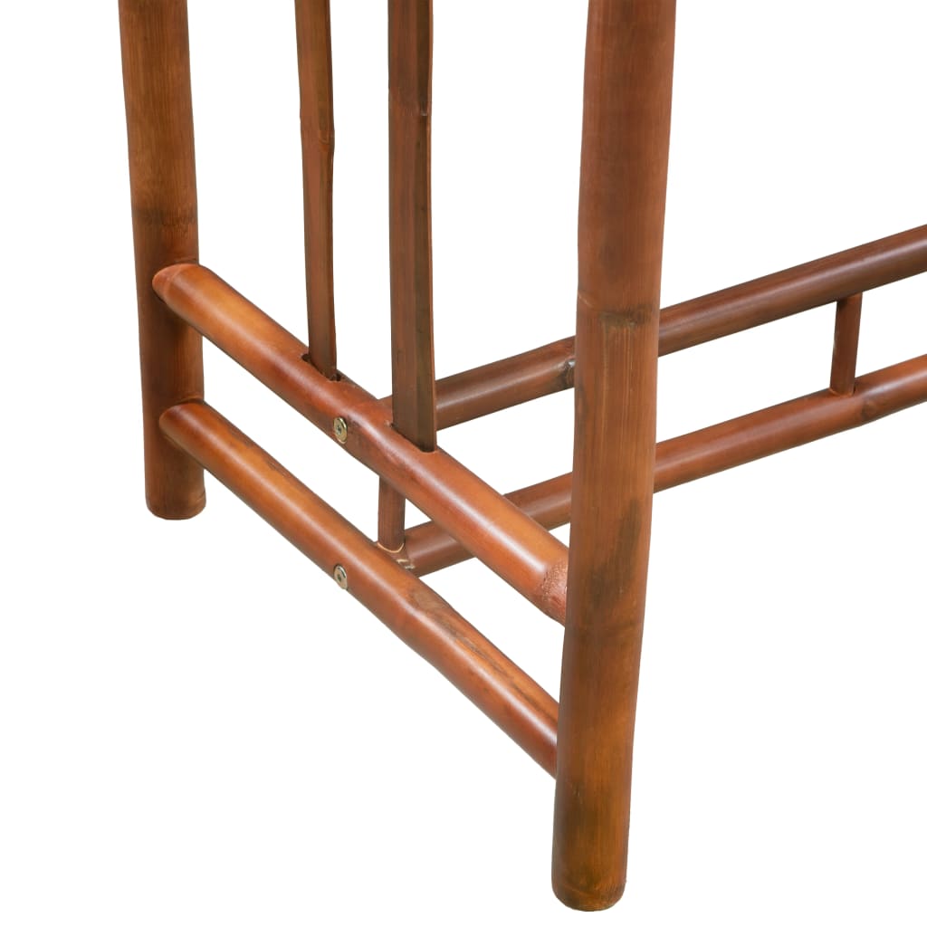 vidaXL Baro stalas, bambukas, 100x45x100 cm, ruda
