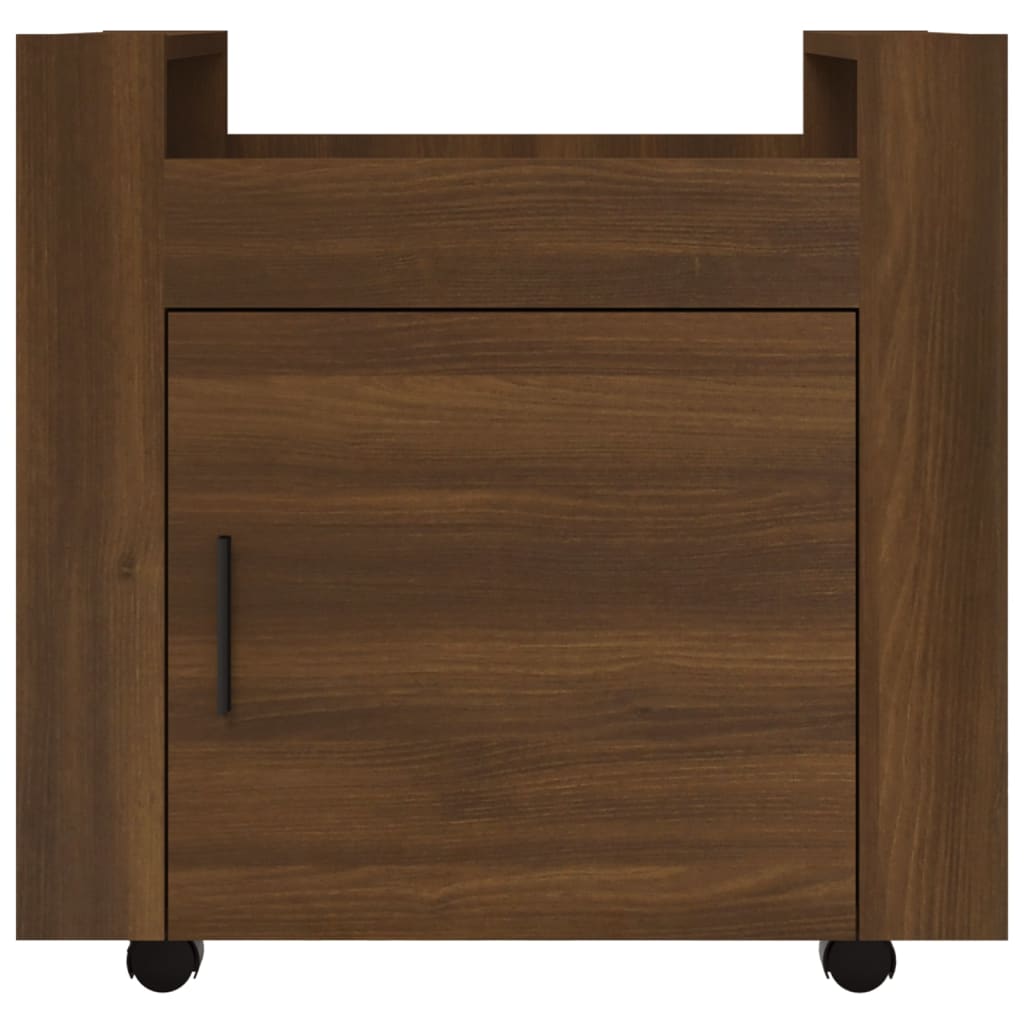 vidaXL Rašomojo stalo lentyna, ruda ąžuolo, 60x45x60cm, mediena