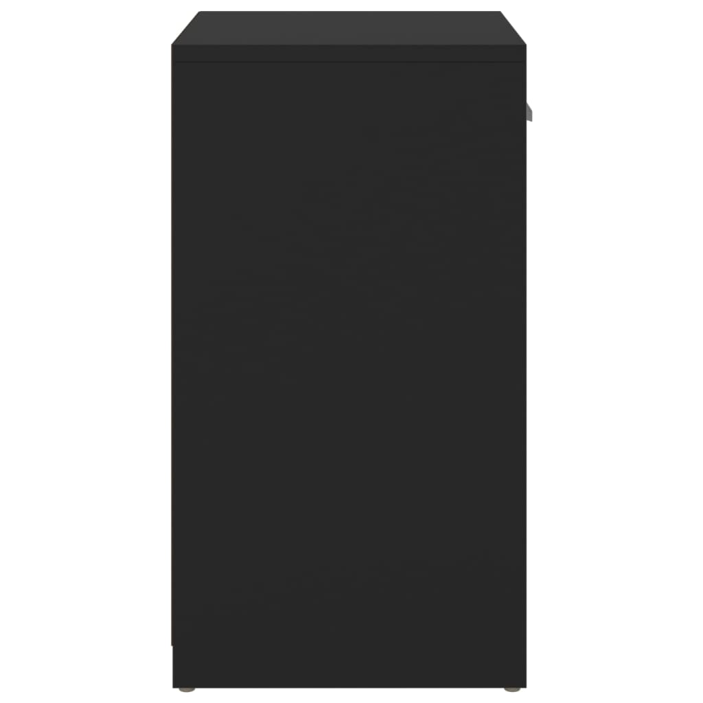 vidaXL Batų suoliukas, juodos spalvos, 94,5x31x57cm, MDP