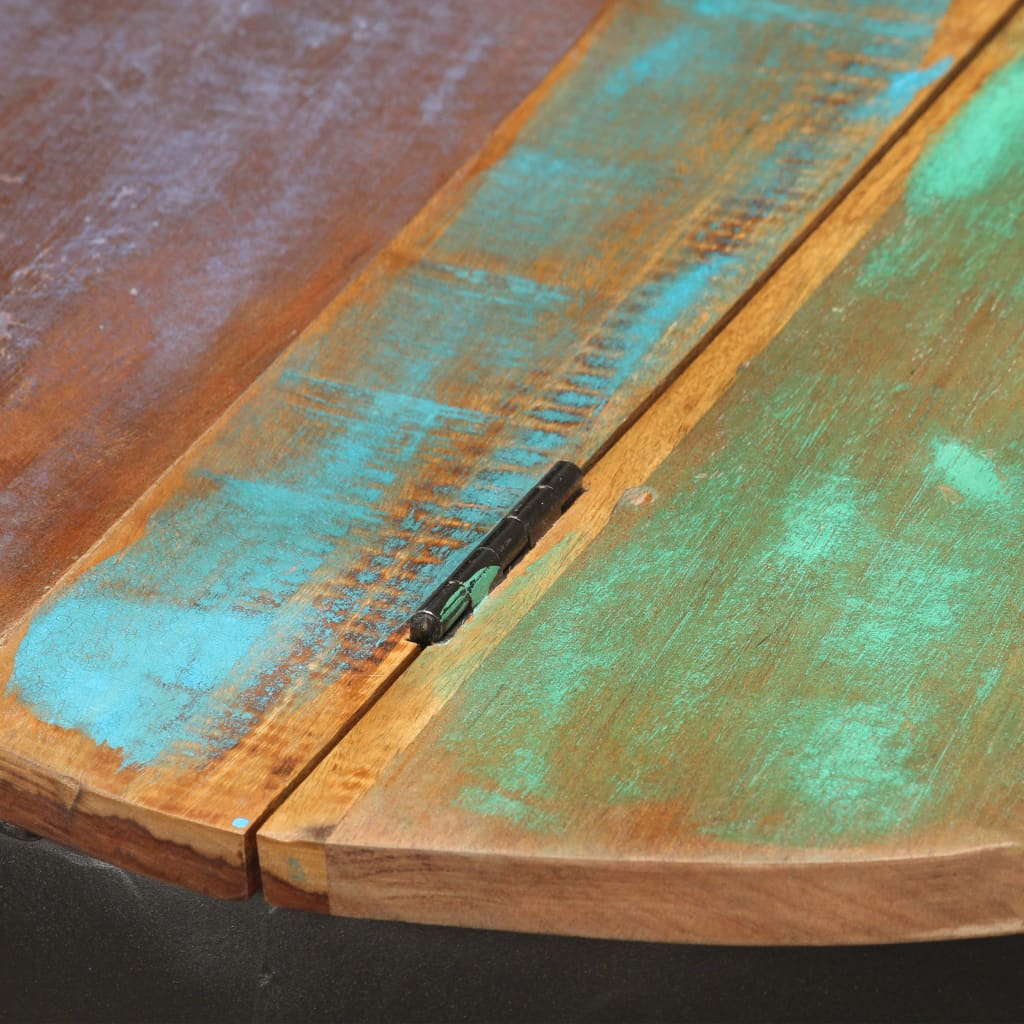 vidaXL Kavos staliukas, 53x43cm, perdirbtos medienos masyvas