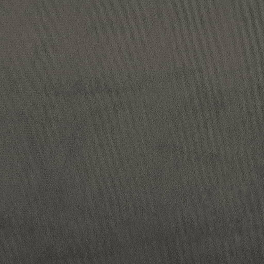 vidaXL Lovos rėmas, tamsiai pilkos spalvos, 100x200cm, aksomas