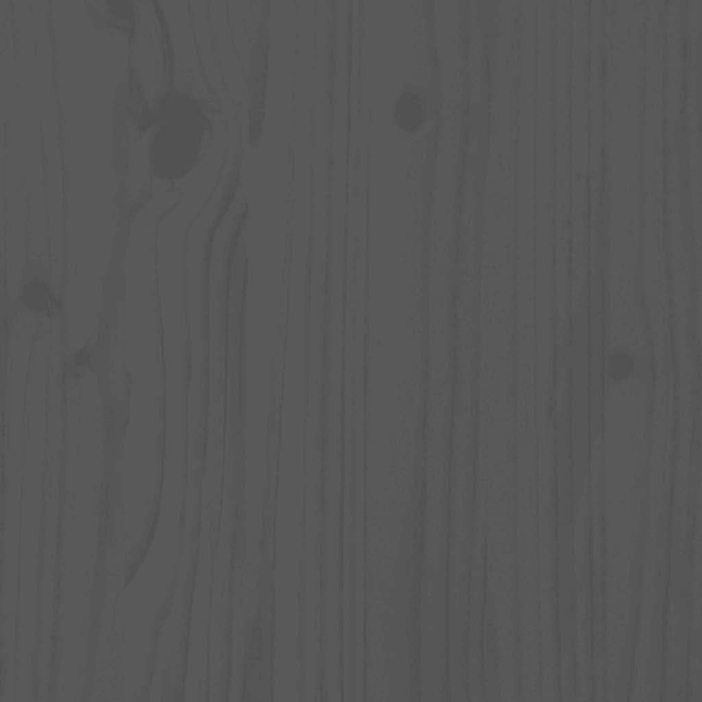 vidaXL Sieninis lovelis, 3 aukštų, pilkas, 60x18,5x110cm, pušis