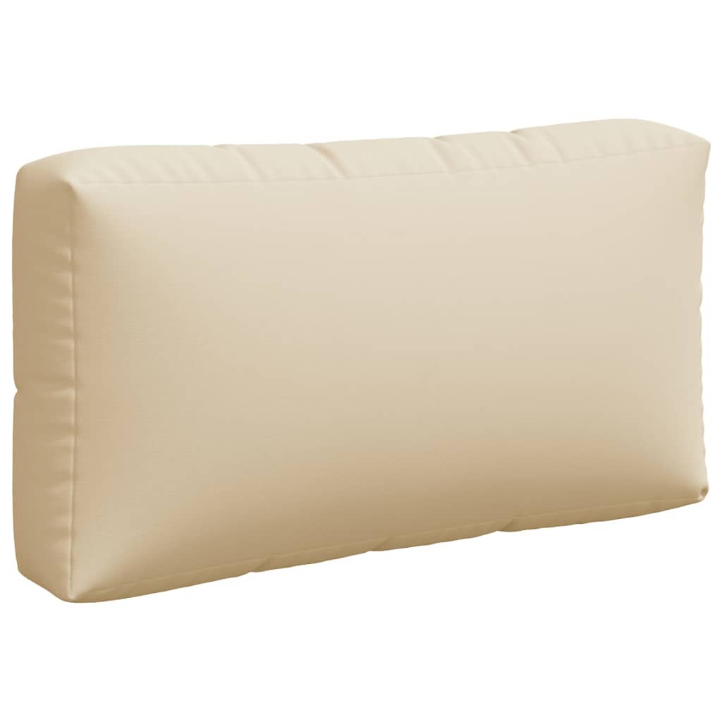 vidaXL Palečių pagalvėlės, 3vnt., smėlio spalvos, audinys