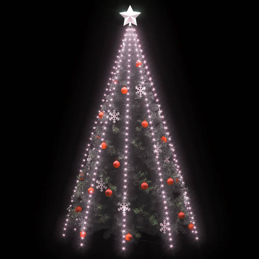 vidaXL Kalėdinė girlianda eglutei-tinklas su 400 LED lempučių, 400cm