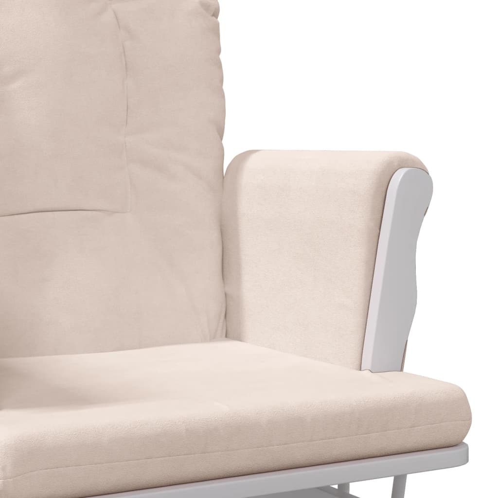 vidaXL Supama kėdė su pakoja, šviesiai rožinės spalvos, audinys