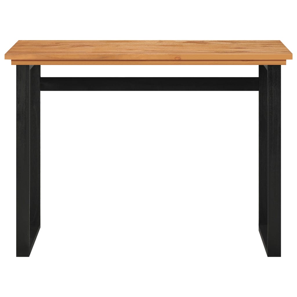 vidaXL Rašomasis stalas, 100x45x75cm, tikmedžio medienos masyvas