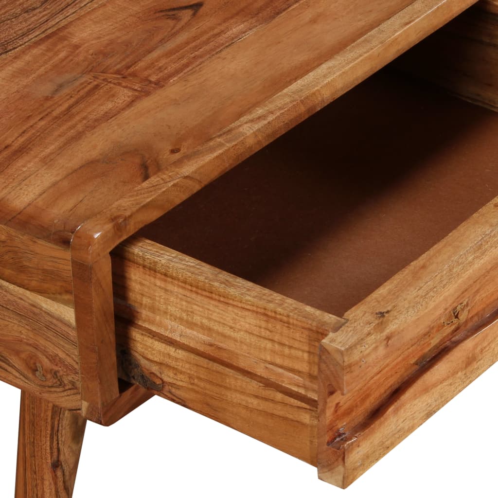 vidaXL Kavos staliukas, mediena, su išdrožinėtu stalč., 100x50x40 cm
