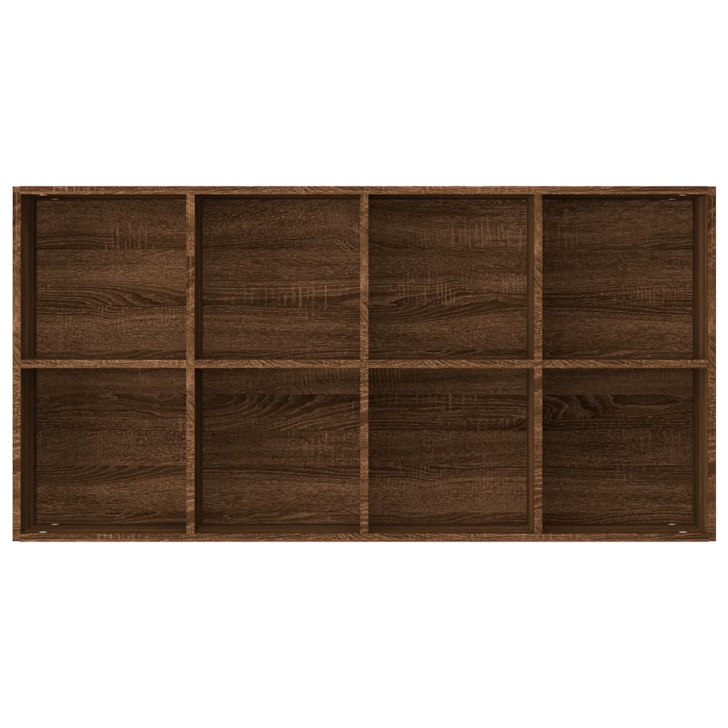 vidaXL Knygų/šoninė spintelė, ruda ąžuolo, 66x30x130cm, mediena