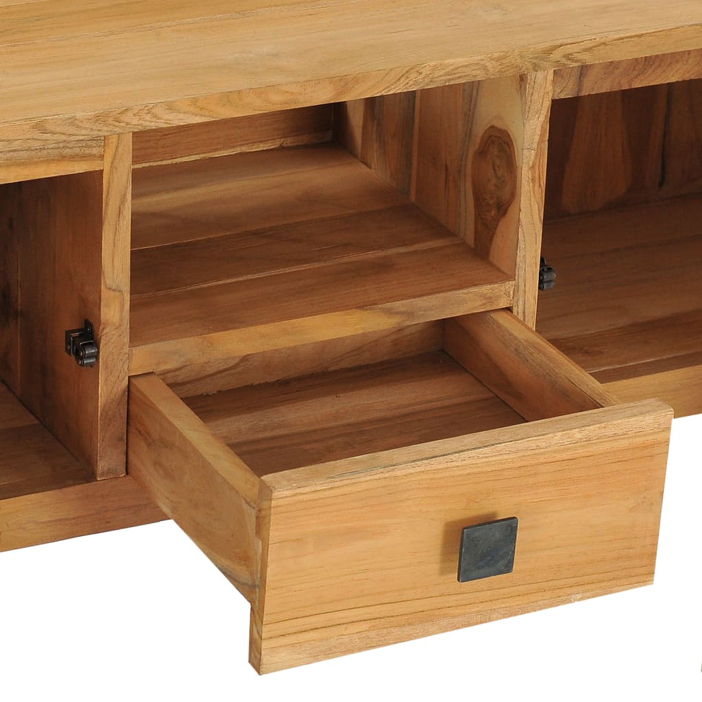 vidaXL Konsolinis staliukas, 120x32x75cm, tikmedžio medienos masyvas