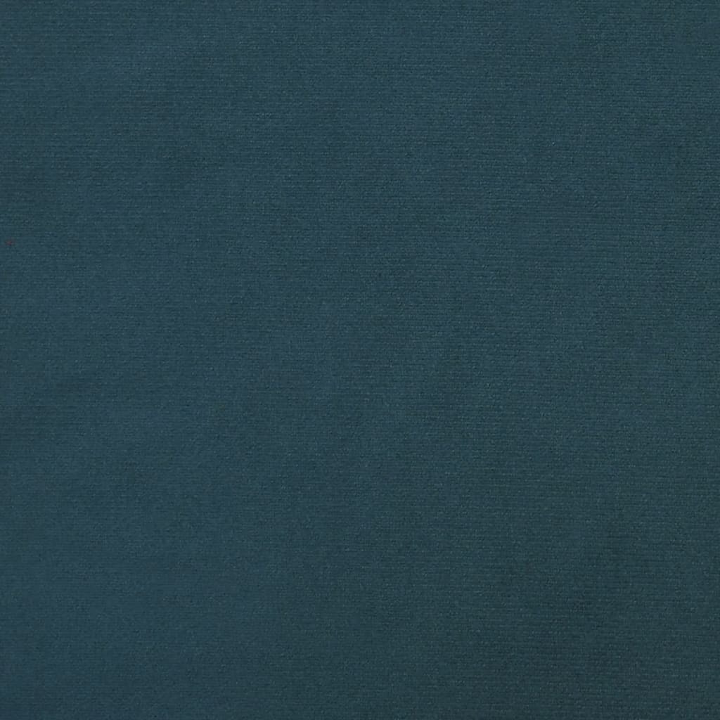 vidaXL Pakoja, mėlynos spalvos, 60x60x36cm, aksomas