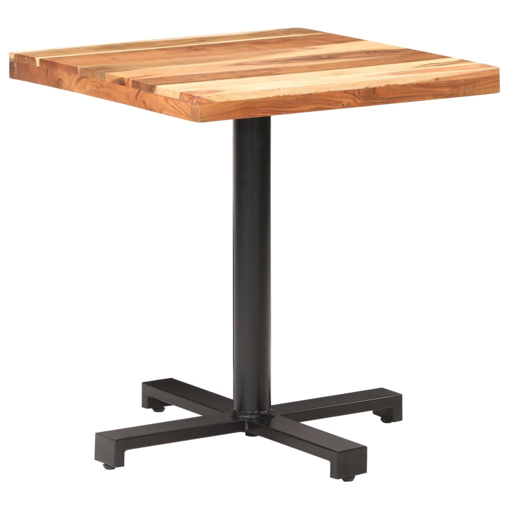vidaXL Bistro staliukas, 70x70x75cm, akacijos medienos masyvas