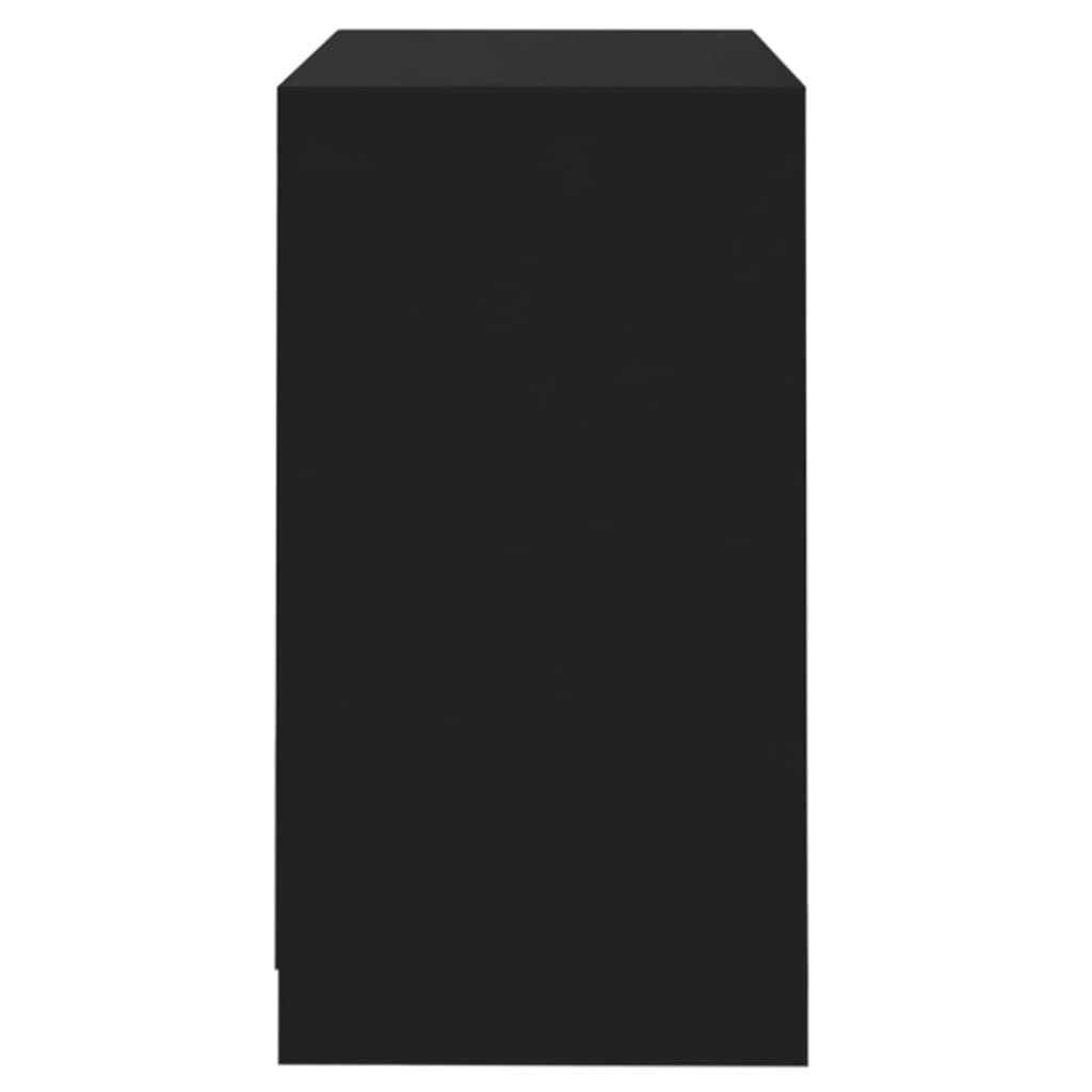 vidaXL Šoninė spintelė, juodos spalvos, 70x41x75 cm, apdirbta mediena