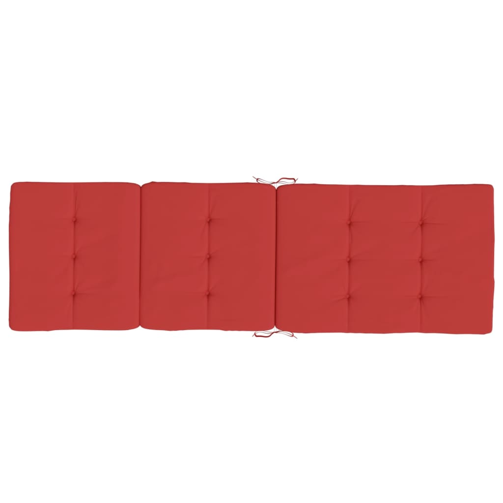 vidaXL Terasos kėdės pagalvėlės, 2vnt., raudonos, oksfordo audinys