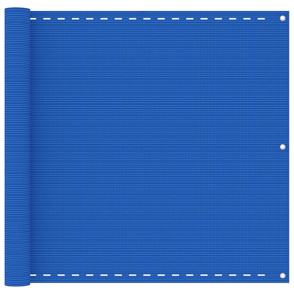 vidaXL Balkono pertvara, mėlynos spalvos, 90x600cm, HDPE