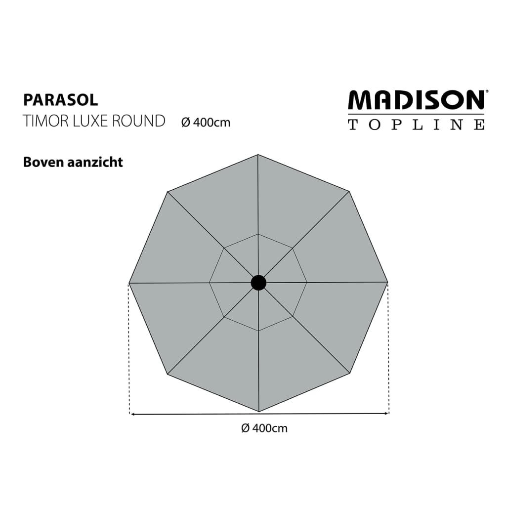Madison Skėtis nuo saulės Timor Luxe, 400cm, smėlio sp., PAC8P016