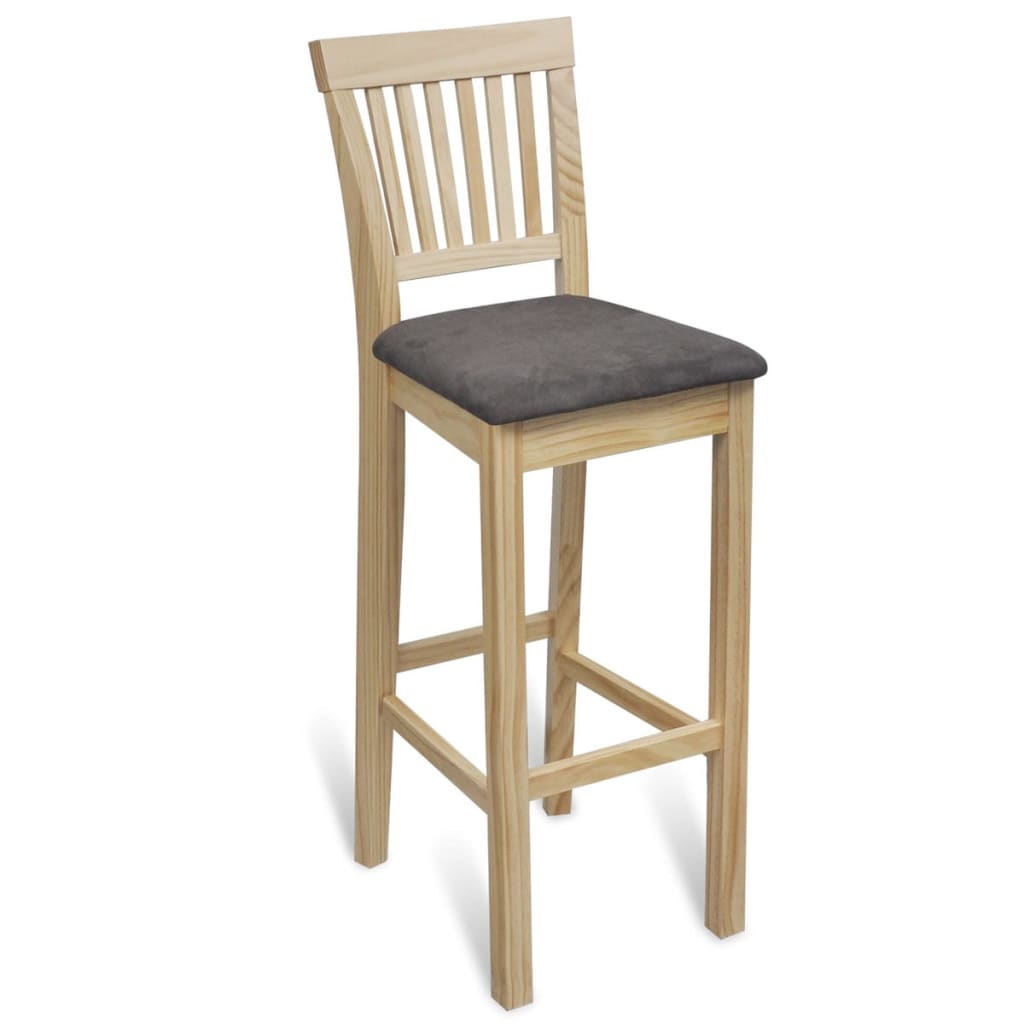 vidaXL Baro kėdės, 4 vnt., mediena (2x241257)
