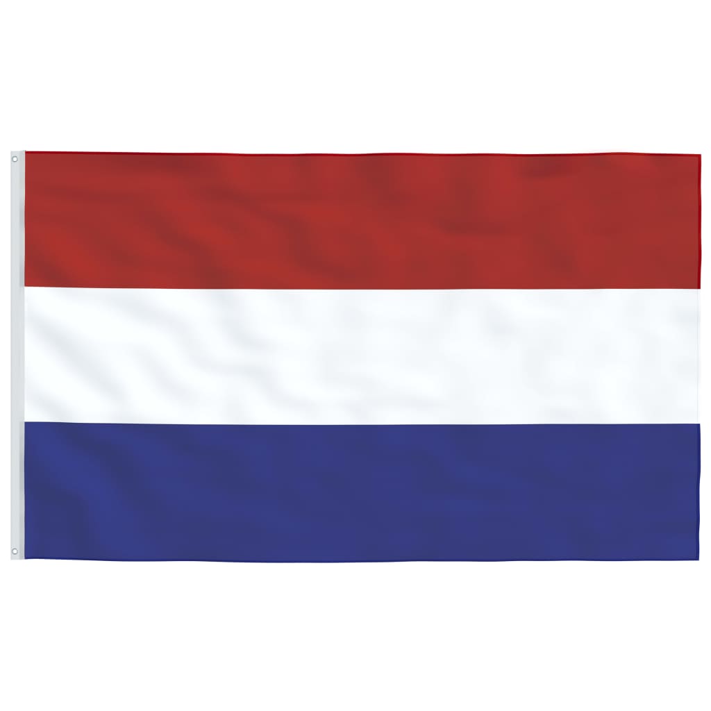 vidaXL Nyderlandų vėliava su stiebu, aliuminis, 6,23m