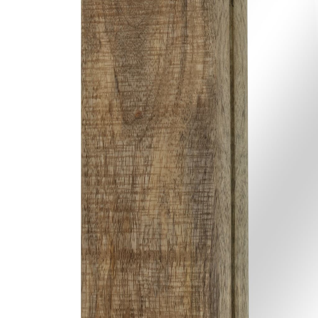 vidaXL Veidrodis, mango medienos masyvas, 50x80cm