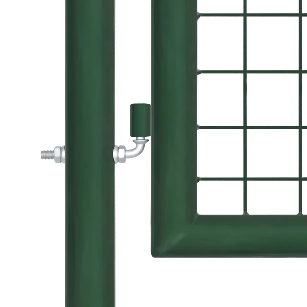 vidaXL Tinkliniai sodo vartai, žalios spalvos, 400x100cm, plienas