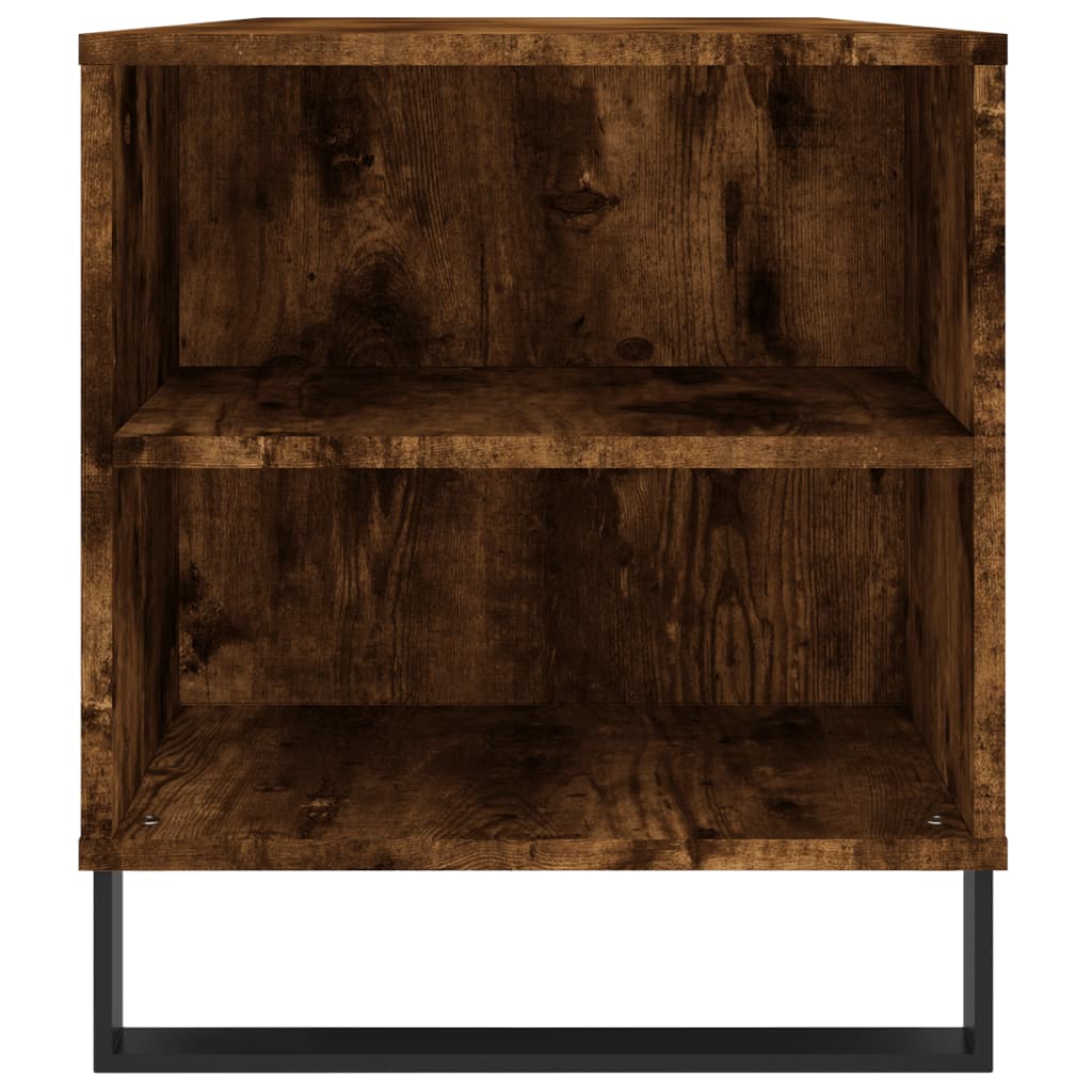 vidaXL Kavos staliukas, dūminio ąžuolo, 102x44,5x50cm, mediena