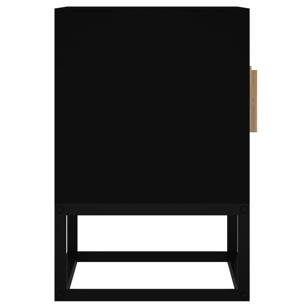 vidaXL Televizoriaus spintelė, juoda, 105x30x45cm, mediena ir geležis