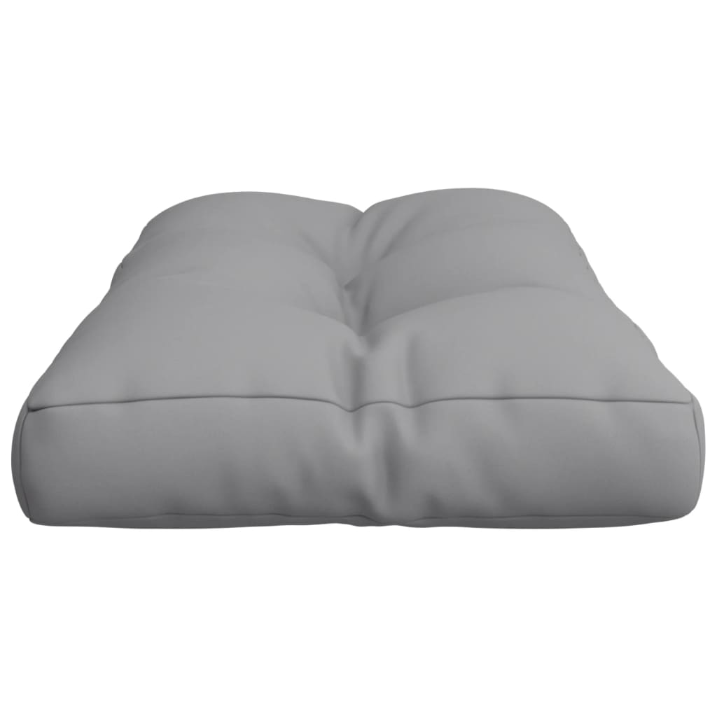 vidaXL Paletės pagalvėlė, pilkos spalvos, 70x40x12cm, audinys