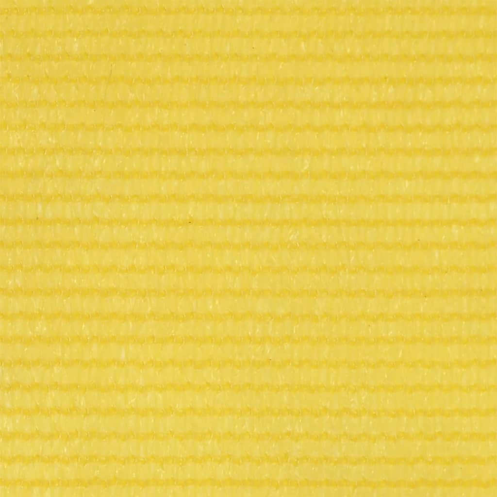 vidaXL Balkono pertvara, geltonos spalvos, 90x600cm, HDPE