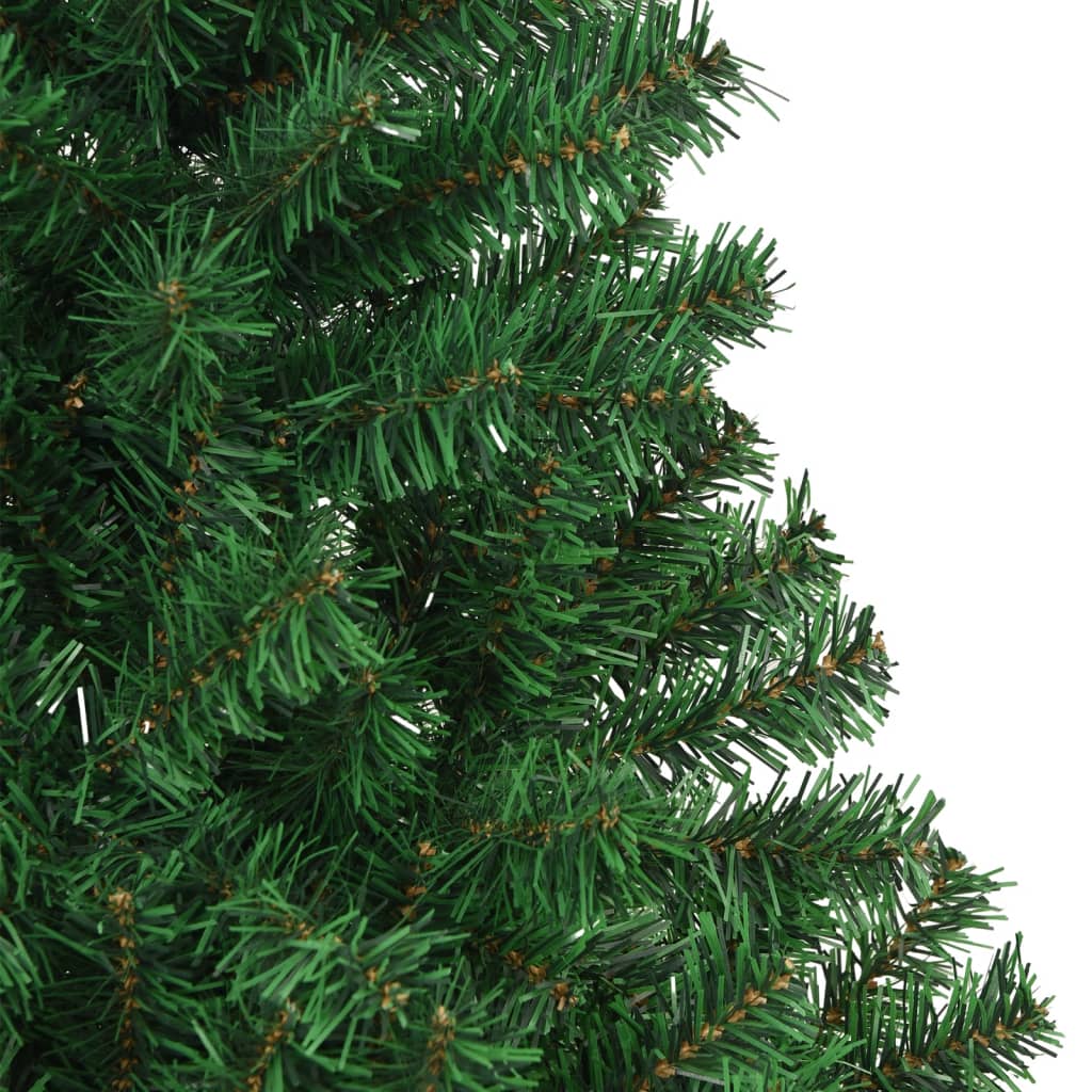 vidaXL Dirbtinė Kalėdų eglutė su storomis šakomis, žalia, 240cm, PVC
