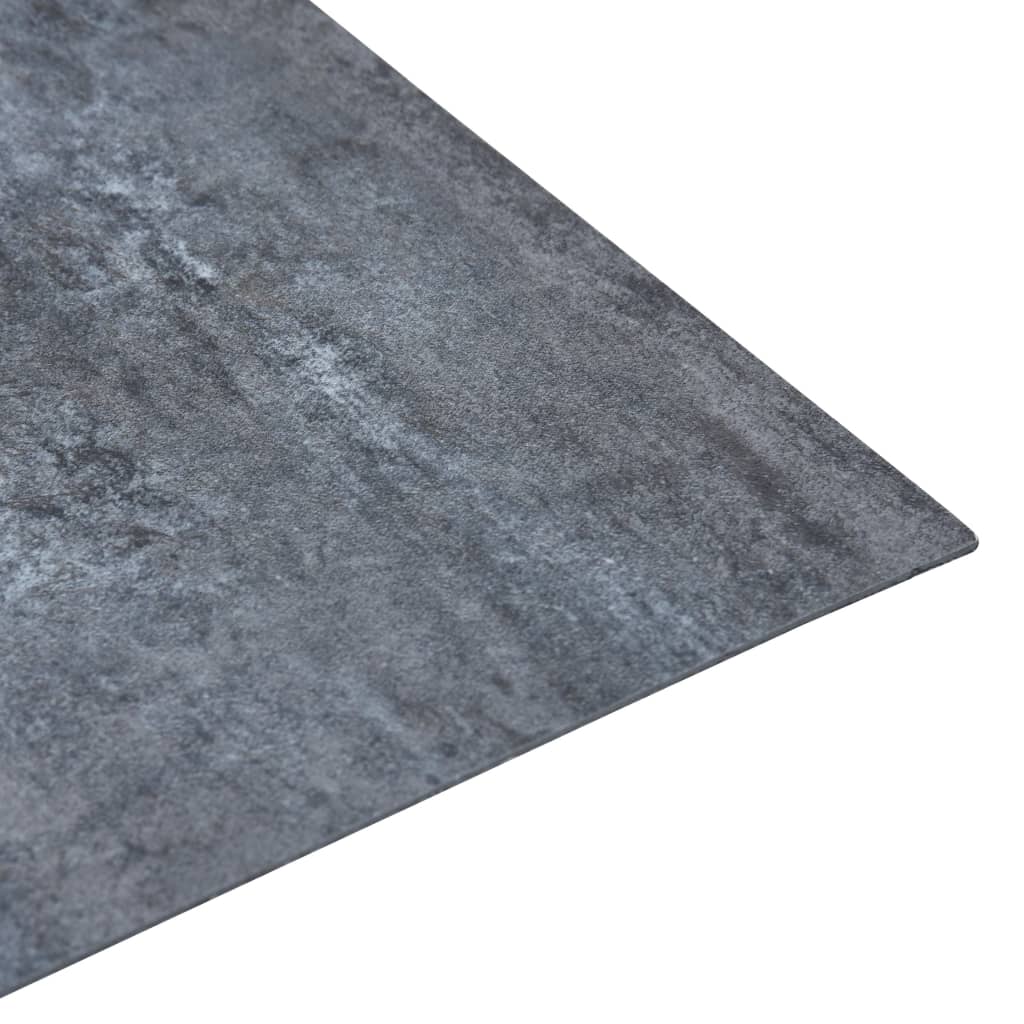 vidaXL Grindų plokštės, pilkos, 5,11m², PVC, prilipdomos, marmurinės