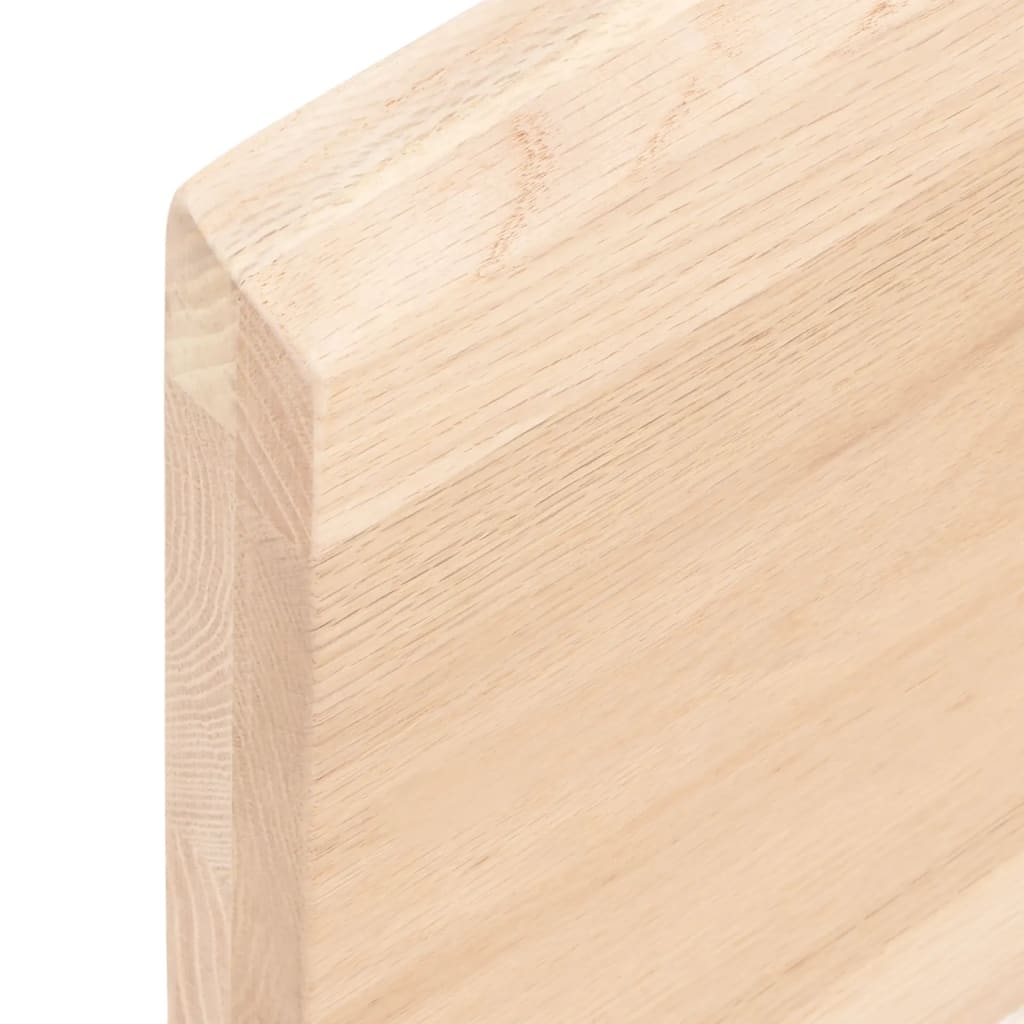 vidaXL Stalviršis, 100x50x(2-4)cm, neapdorotas ąžuolo medienos masyvas