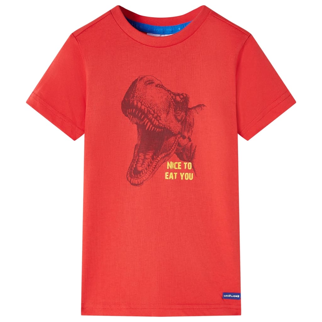 Vaikiški marškinėliai, raudonos spalvos, 92 dydžio