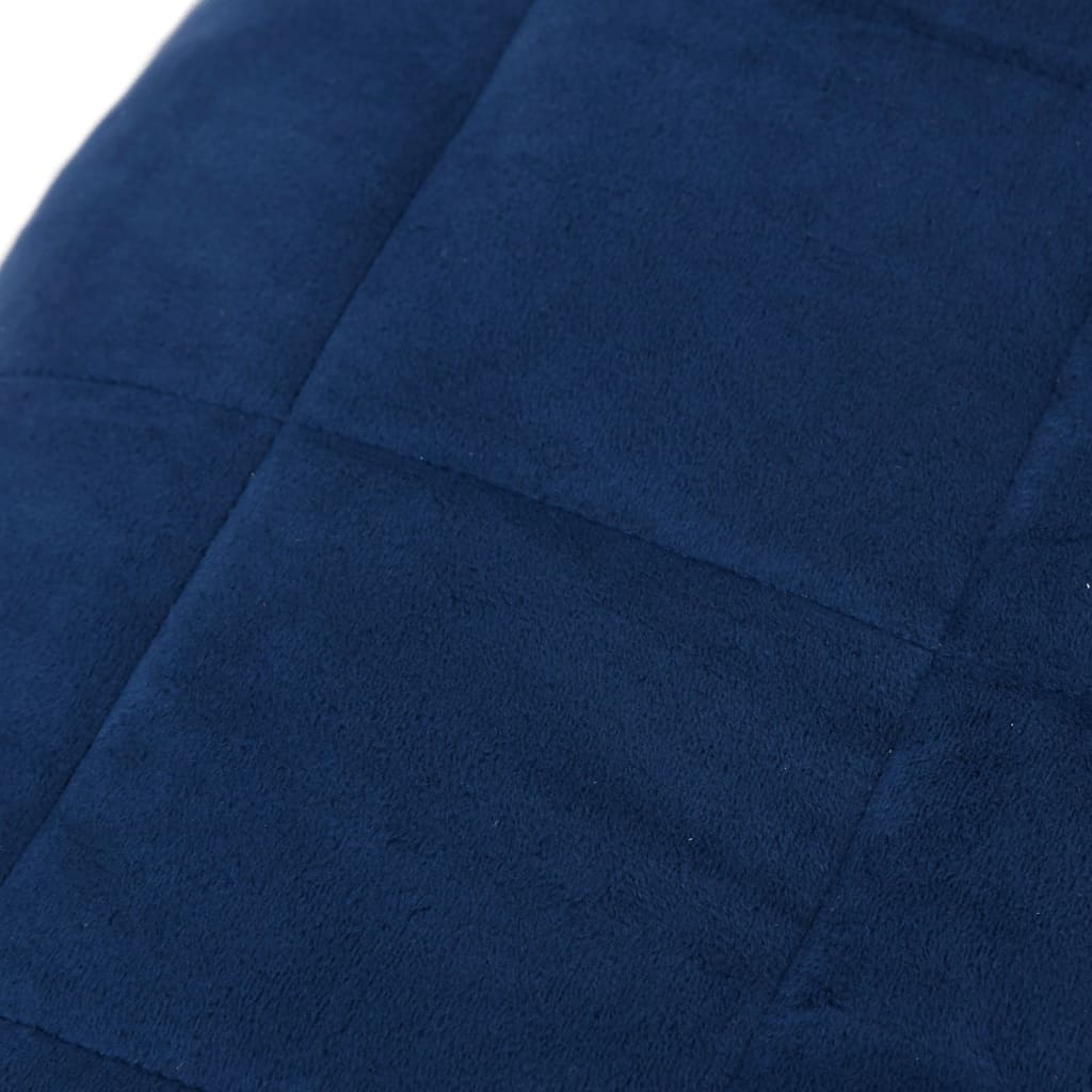 vidaXL Sunki antklodė, mėlynos spalvos, 150x200cm, audinys, 7kg