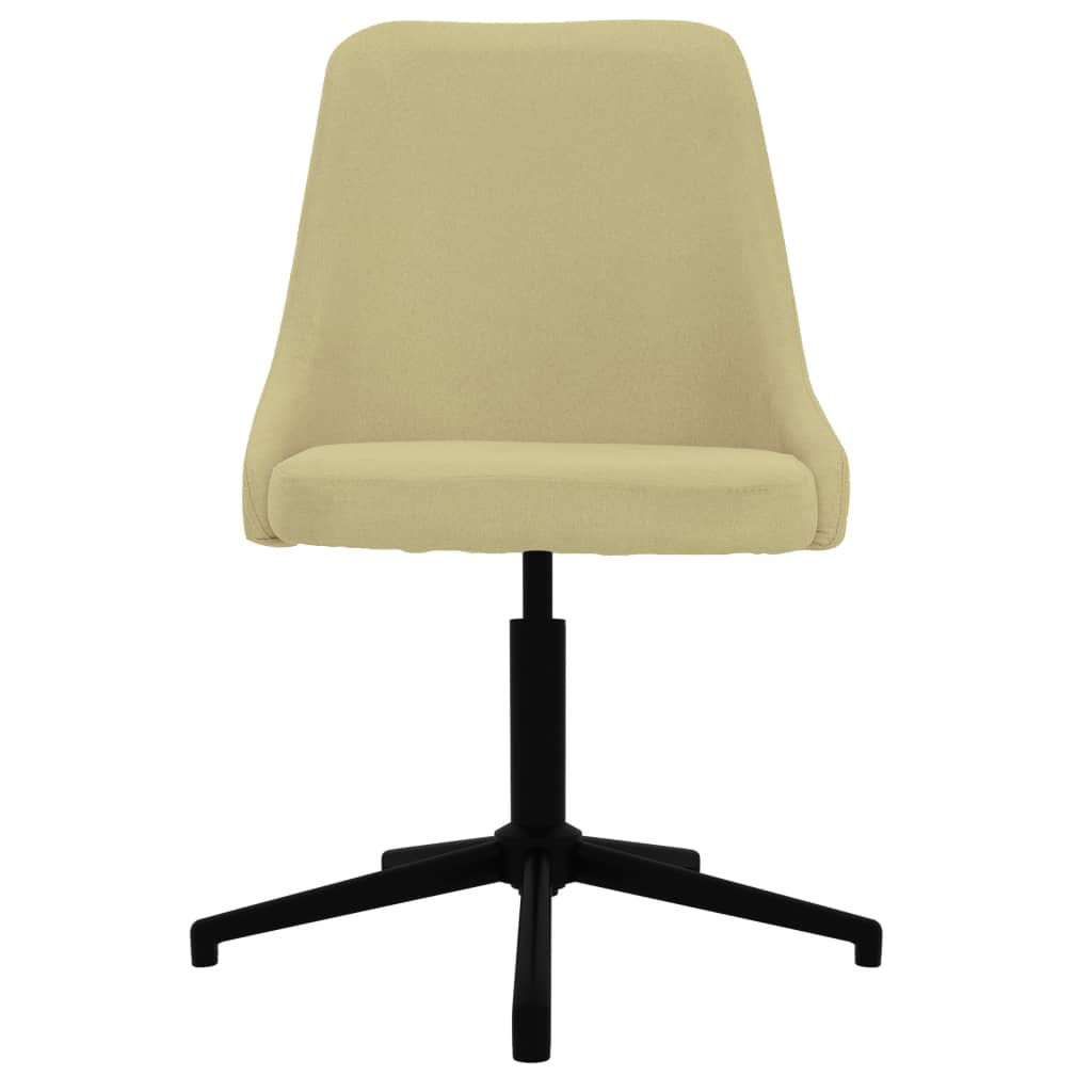 vidaXL Pasukama valgomojo kėdė, žalios spalvos, audinys