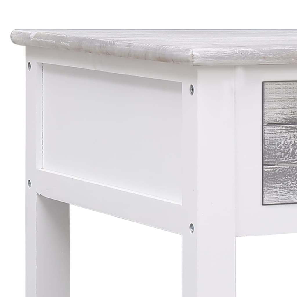 vidaXL Kavos staliukas, pilkos spalvos, 100x50x45 cm, mediena