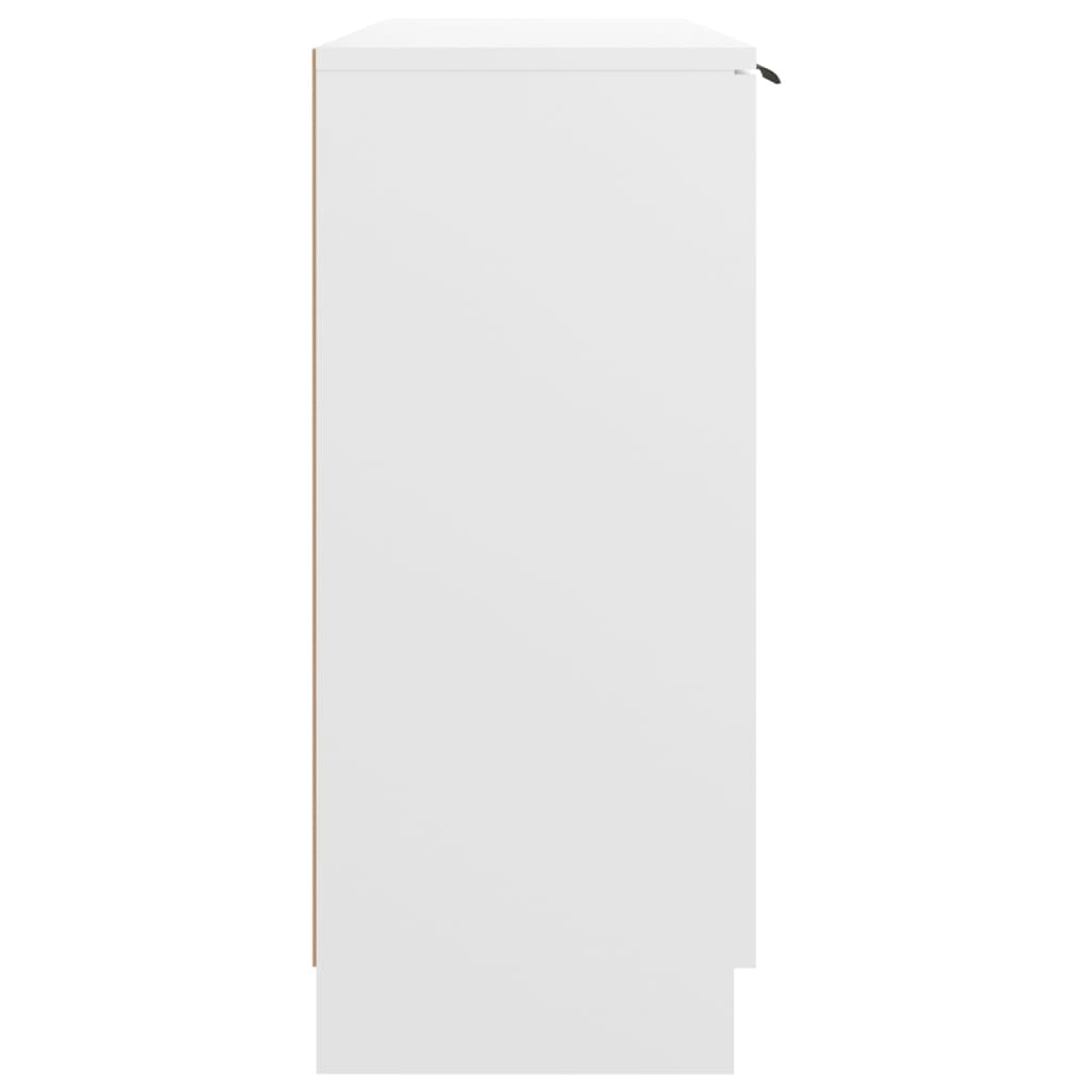 vidaXL Šoninė spintelė, baltos spalvos, 90,5x30x70cm, apdirbta mediena