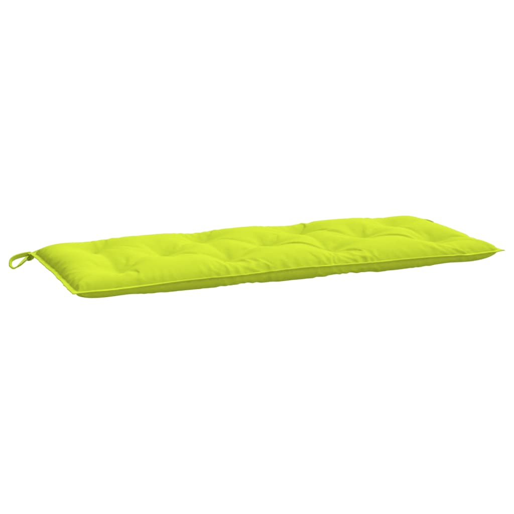 vidaXL Sodo suoliuko pagalvėlė, ryškiai žalia, 120x50x7cm, audinys