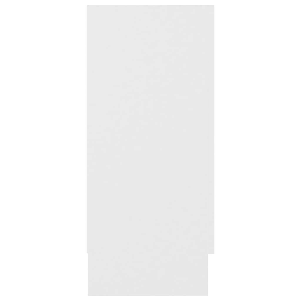 vidaXL Vitrininė spintelė, baltos spalvos, 120x30,5x70cm, MDP