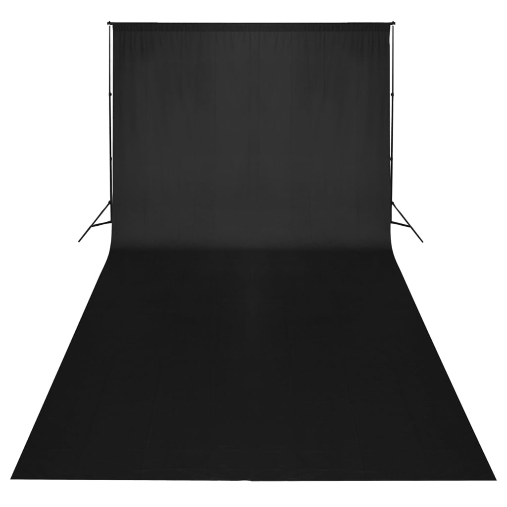vidaXL Fotostudijos komplektas su fonu, šviestuvais ir skėčiais