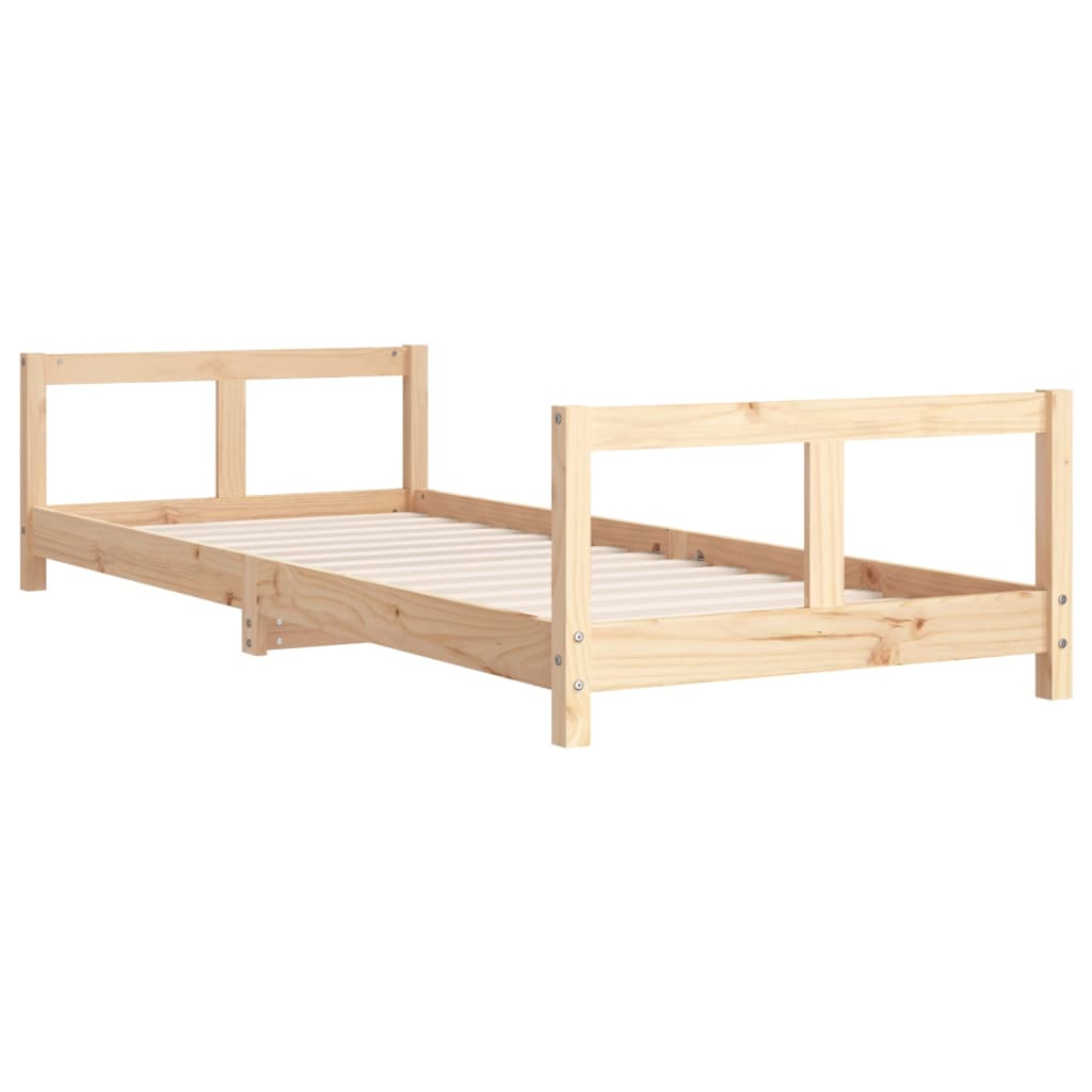 vidaXL Vaikiškos lovos rėmas, 80x200cm, pušies medienos masyvas