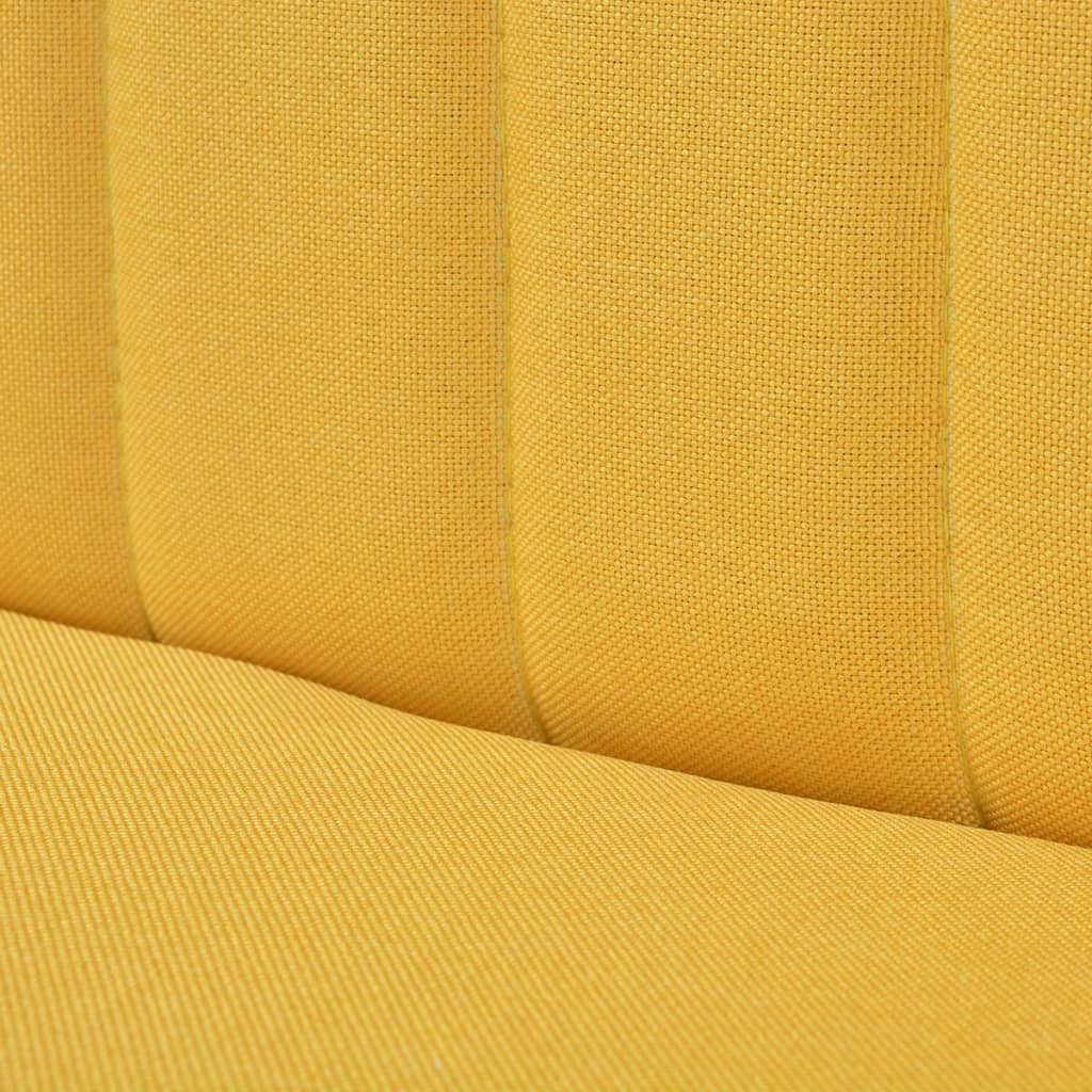 vidaXL Sofa, audinys, 117x55,5x77cm, geltona
